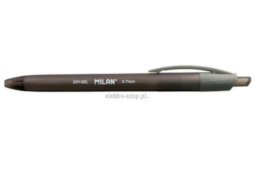 Długopis żelowy Milan Dry Gel czarny 0,7mm (176541125)
