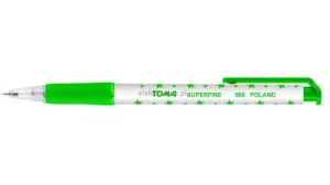 Długopis Toma zielony gwiazdki zielony 0,5mm (TO-069)
