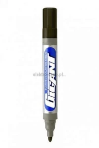 Marker suchościeralny Kamet GIGANT, czarny 1,5-2,5mm okrągła końcówka (K-1101)