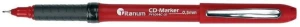 Marker do cd Titanum, czerwony 0,5mm (PY1094C-01)