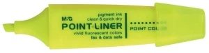 Zakreślacz Point Liner AHM21572 M&G zapachowy ścięta końcówka 1-4 mm żółty