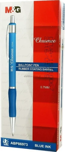 Długopis M&amp;G Chromee niebieski 0,7mm (ABP86973)