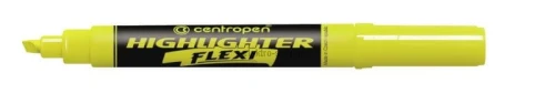 Zakreślacz Centropen, żółty 1-5mm (8542)