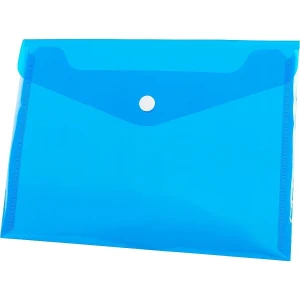 Teczka plastikowa na guzik Tetis koperta pp A5 kolor: niebieski 140 mic. [mm:] 165x225 (BT610-N)