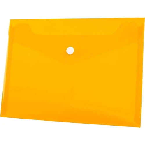 Teczka plastikowa na guzik Tetis koperta pp A5 kolor: pomarańczowy 140 mic. [mm:] 165x225 (BT610-P)