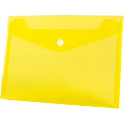Teczka plastikowa na guzik Tetis koperta pp A5 kolor: żółty 140 mic. [mm:] 165x225 (BT610-Y)