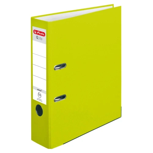 Segregator dźwigniowy Herlitz Q.file A4 80mm Zielony (50022489)