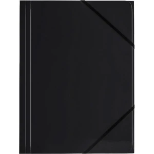 Teczka kartonowa na gumkę Tetis A4 kolor: czarny 350g [mm:] 320x240 (BT600-V)