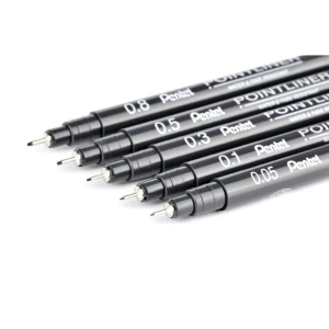 Cienkopis Pentel cienkopis, czarny 0,05mm 1kol. (S20P)