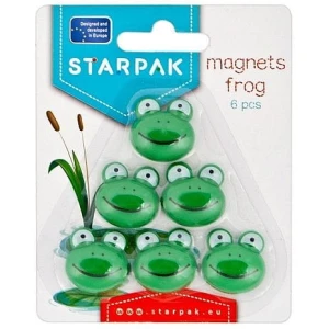 Magnes Starpak żabki - zielone śr. 25mm (438889) 6 sztuk