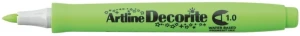 Marker permanentny Artline decorite, zielony 1,0mm pędzelek końcówka (AR-033 4 6)