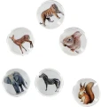 Magnes Fun&amp;Joy ZWIERZĘTA okrągły - mix śr. 30mm 6 sztuk