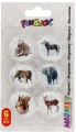 Magnes Fun&amp;Joy ZWIERZĘTA okrągły - mix śr. 30mm 6 sztuk