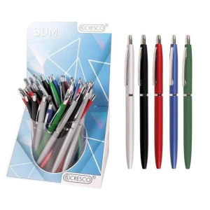 Długopis standardowy Cresco Pastel niebieski 1,0mm (5907464215702)
