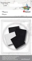Magnes Titanum Craft-Fun Series kwadraty samoprzylepne - czarne [mm:] 25,4x25,4 4 sztuk