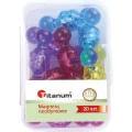 Magnes Titanum pinezki tablicowe 10 mm neodymowe - mix śr. 10mm 20 sztuk