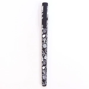 Długopis olejowy Vinson Fashion A71 KWIATY BLACK-WHITE niebieski 0,7mm