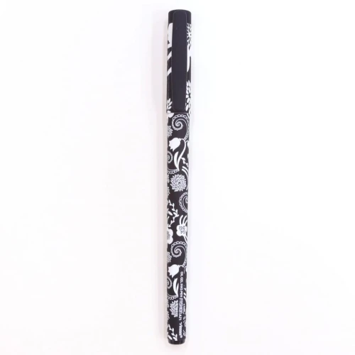 Długopis olejowy Vinson Fashion A71 KWIATY BLACK-WHITE niebieski 0,7mm