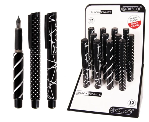 Pióro wieczne Cresco 5907464220010 GO PEN b&amp;W (202000-F)