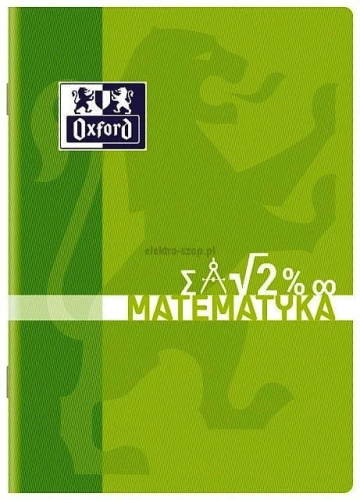 Zeszyt tematyczny Oxford matematyka A5 60k. 90g krata (400092595)