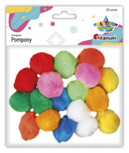 Pompony Titanum Craft-Fun Series akrylowe mix 20 szt (20TH1020-9)