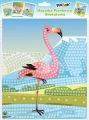 Mozaika Fun&amp;Joy Glitter Animals 4 wzory: papuga, flaming, słoń, hipopotam (FJSR2201)