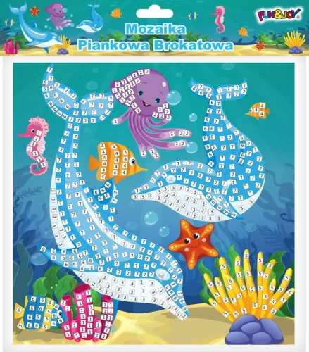 Mozaika Fun&amp;Joy Glitter DELFINY (FJSR2202-8)