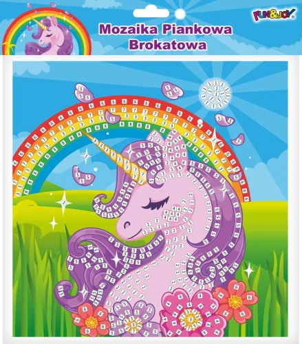 Mozaika Fun&amp;Joy Glitter UNICORN (FJSR2202-5)