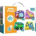 Puzzle Trefl puzzle baby classic pojazdy na budowie 3, 4, 5, 6 el. (36072)