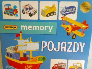 Gra pamięciowa Adamigo MEMORY pojazdy memory