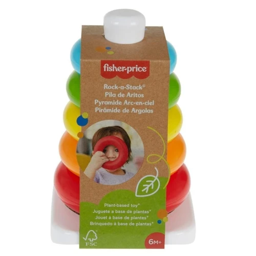 Układanka Fisher Price EKO piramidka z kółek (GRF09)