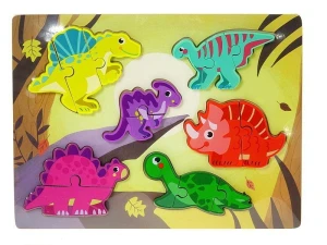 Układanka Adar puzzle, drewniane, dinozaury (570290)
