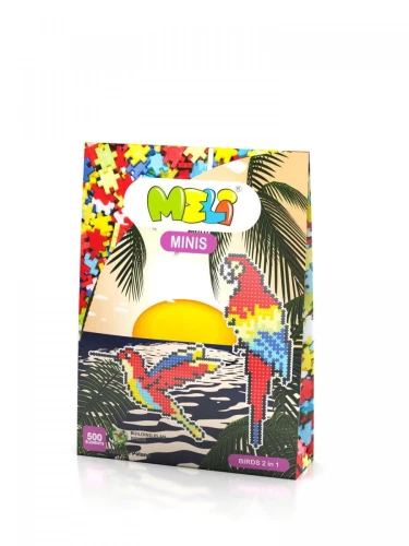 Klocki plastikowe Meli Minis Birds 2w1 500 el. (50339)
