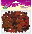 Pompony Titanum Craft-Fun Series brązowy 120 szt (0126B)