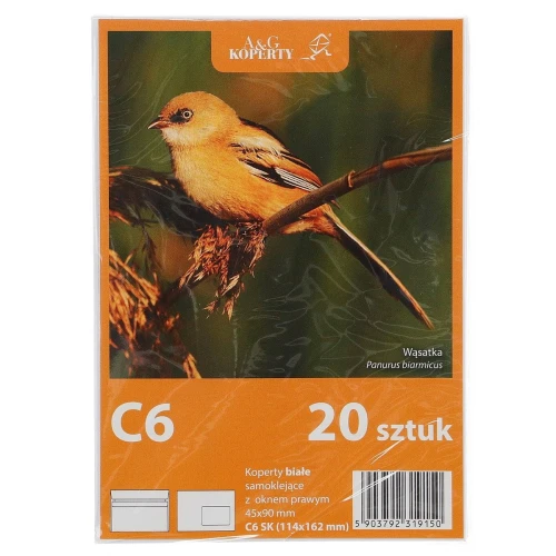 Koperta WZ Eurocopert sk ok C6 - biały 20 sztuk