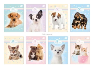 Zeszyt Interdruk Puppy Sign A5 16k. 70g krata [mm:] 148x210 (ZE16#PS)