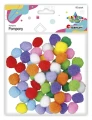 Pompony Titanum Craft-Fun Series Pastelowe poliestrowe mix 60 szt (20TH1020-13)