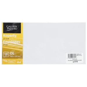 Koperta Galeria Papieru Millenium DL - biały [mm:] 110x220 (280116) 10 sztuk