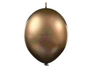 Balon gumowy Partydeco metalizowany 100 szt biały metalizowany 12cal (12m-070)