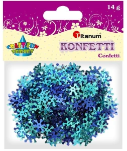 Konfetti Titanum Craft-Fun Series płatki śniegu 14mm (284807)