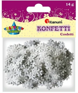 Konfetti Titanum Craft-Fun Series płatki śniegu 10mm (CR028)