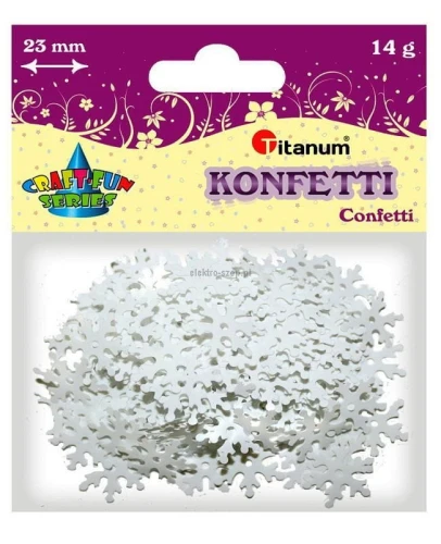 Konfetti Titanum Craft-Fun Series płatki śniegu (284814)