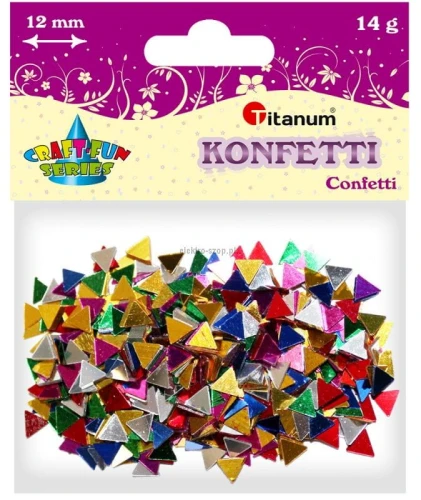 Konfetti Titanum Craft-Fun Series Trójkąty mix kolorów