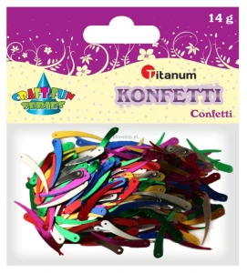 Konfetti Titanum Craft-Fun Series Kość słoniowa mix kolorów