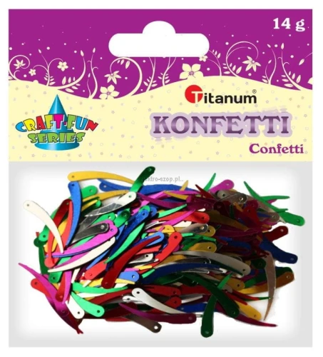 Konfetti Titanum Craft-Fun Series Kość słoniowa mix kolorów