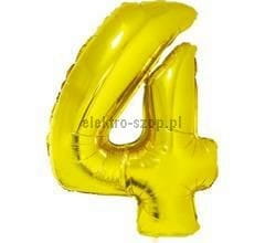 Balon foliowy Godan cyfra 4 złoty 35 cm (FG-C35Z4)