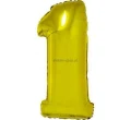 Balon foliowy Godan cyfra 1 złoty 35 cm (FG-C35Z1)