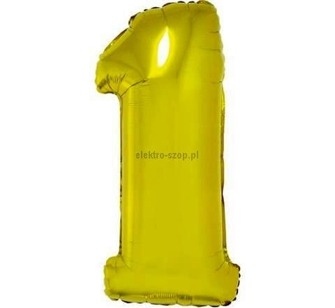 Balon foliowy Godan cyfra 1 złoty 35 cm (FG-C35Z1)