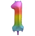 Balon foliowy Godan cyfra 1 tęczowy 85cm (HS-C34T1)