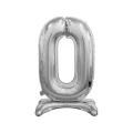Balon gumowy Godan Beauty&amp;Charm cyfra stojąca srebrna srebrna 750mm 30cal (BC-ASSO)